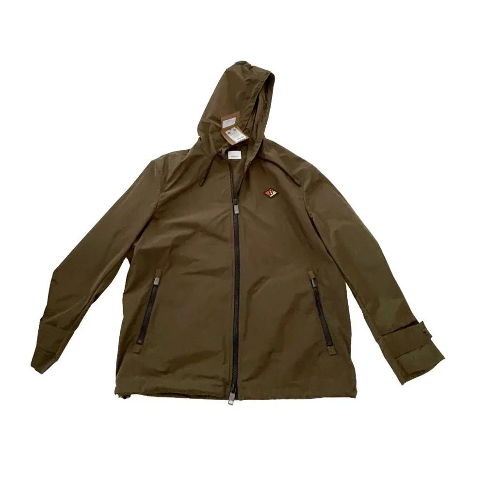 Burberry Everton Nylon Men's hooded Jacket, size 50,‎ 40 US, Oversized styling